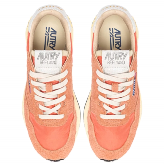 Autry Reelwind Low Sneakers, White/Peach